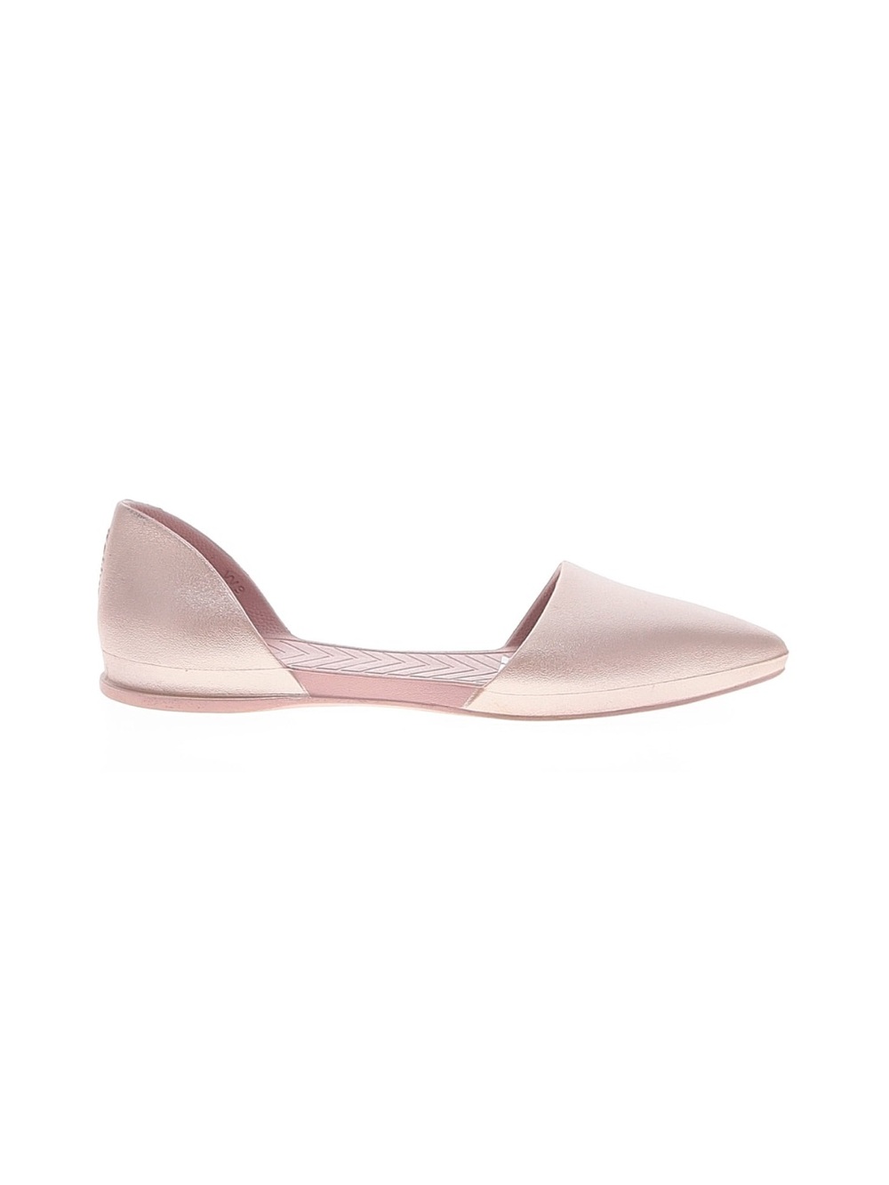 Native Audrey Rose Gold Pointed Toe D’Orsay Flats Sz 9
